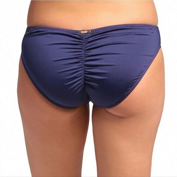 Laundry Shelli Segal Sapphire Blue Halter Laser Cut Tankini Cheeky Swim Suit Sm - Picture 6 of 16